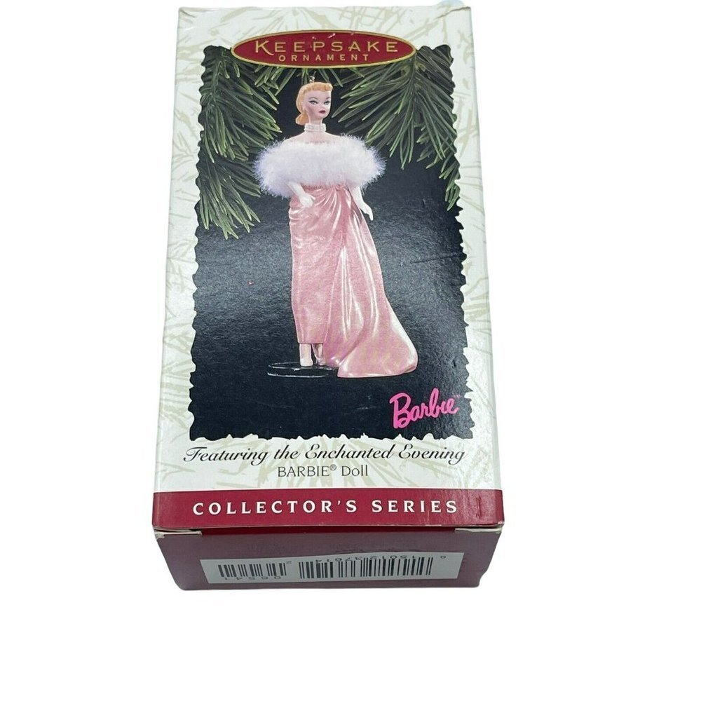 1996 Enchanted Evening Barbie Doll Hallmark Ornament #3 Nostalgic Series In Box - Picture 4 of 7